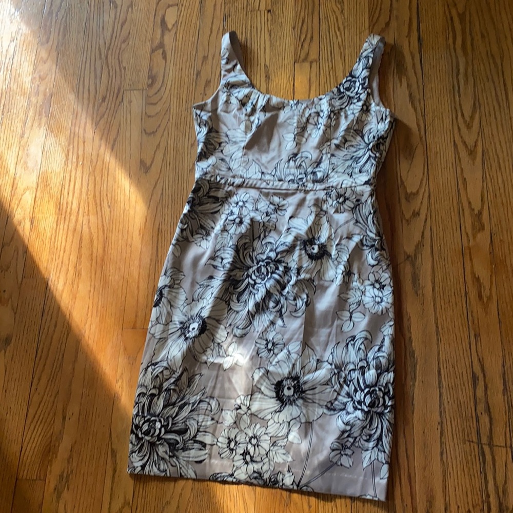 Satin floral dress